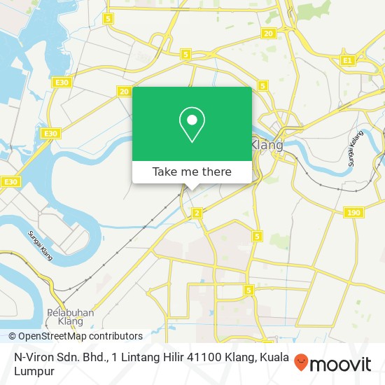 N-Viron Sdn. Bhd., 1 Lintang Hilir 41100 Klang map