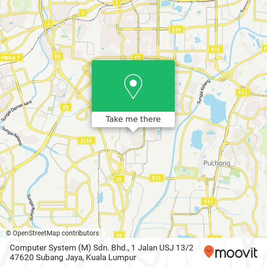 Computer System (M) Sdn. Bhd., 1 Jalan USJ 13 / 2 47620 Subang Jaya map