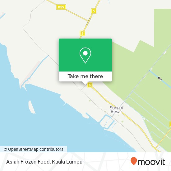 Asiah Frozen Food, 45300 Sungai Besar map