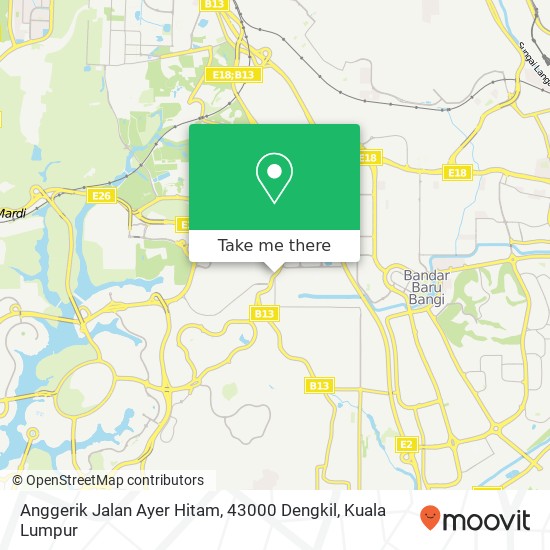 Anggerik Jalan Ayer Hitam, 43000 Dengkil map