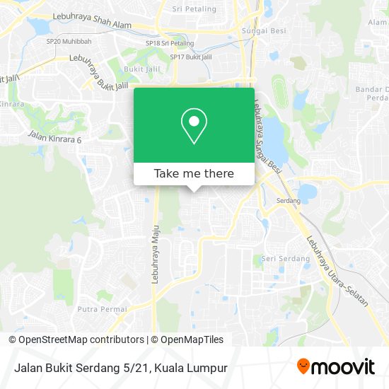Jalan Bukit Serdang 5/21 map