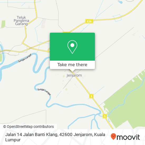 Peta Jalan 14 Jalan Banti Klang, 42600 Jenjarom