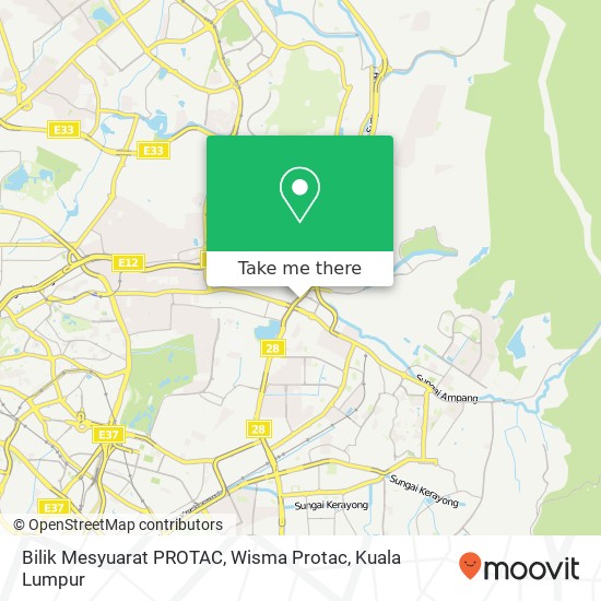 Bilik  Mesyuarat PROTAC, Wisma Protac map