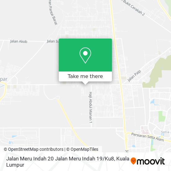 Peta Jalan Meru Indah 20 Jalan Meru Indah 19 / Ku8