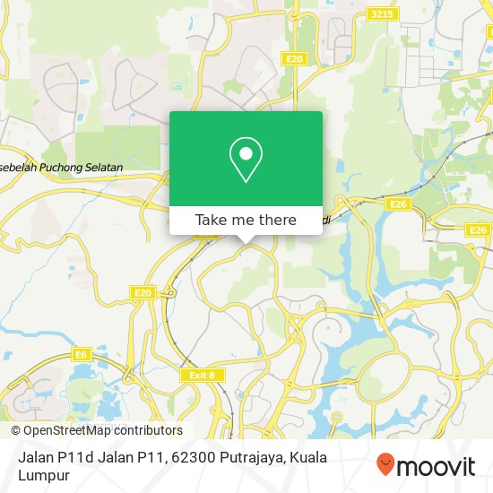 Peta Jalan P11d Jalan P11, 62300 Putrajaya