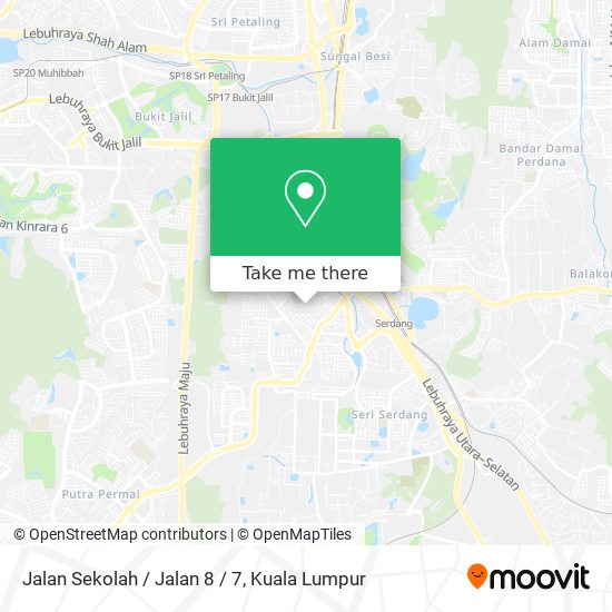 Jalan Sekolah / Jalan 8 / 7 map