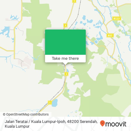 Jalan Teratai / Kuala Lumpur-Ipoh, 48200 Serendah map