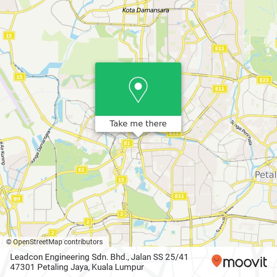 Leadcon Engineering Sdn. Bhd., Jalan SS 25 / 41 47301 Petaling Jaya map