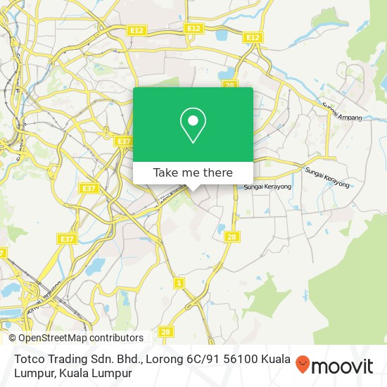 Peta Totco Trading Sdn. Bhd., Lorong 6C / 91 56100 Kuala Lumpur