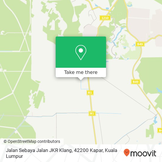 Peta Jalan Sebaya Jalan JKR Klang, 42200 Kapar