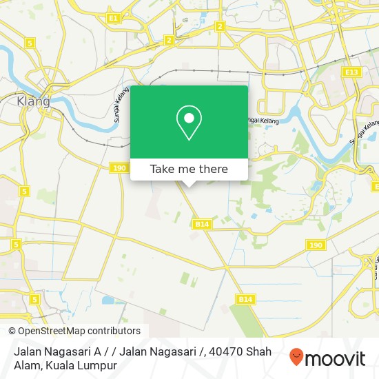 Peta Jalan Nagasari A / / Jalan Nagasari /, 40470 Shah Alam