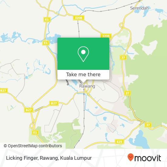 Licking Finger, Rawang map