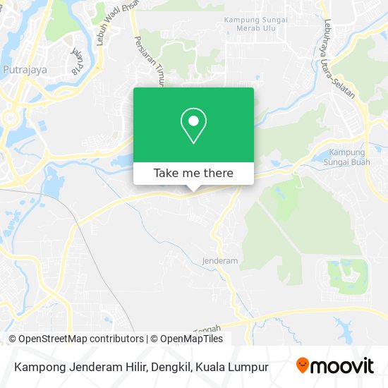 Kampong Jenderam Hilir, Dengkil map