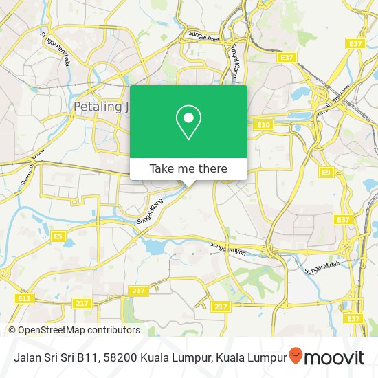 Jalan Sri Sri B11, 58200 Kuala Lumpur map