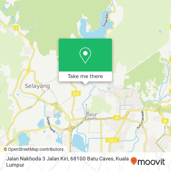 Peta Jalan Nakhoda 3 Jalan Kiri, 68100 Batu Caves