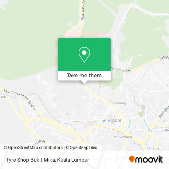 Tyre Shop Bukit Mika map