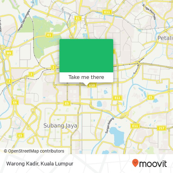 Warong Kadir map