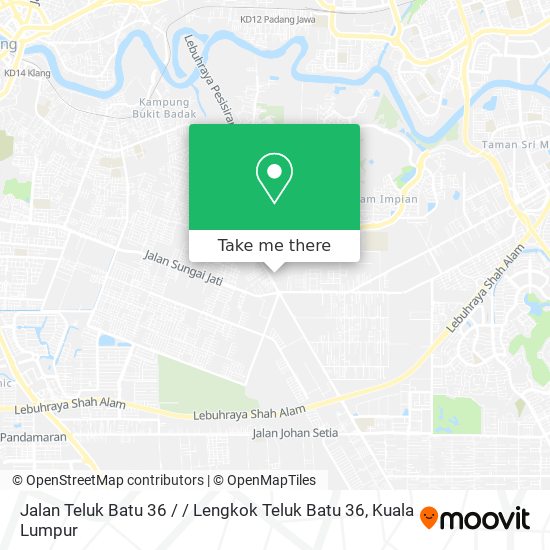 Peta Jalan Teluk Batu 36 / / Lengkok Teluk Batu 36