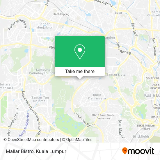 Mallar Bistro map