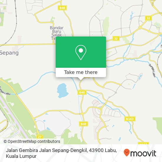 Jalan Gembira Jalan Sepang-Dengkil, 43900 Labu map