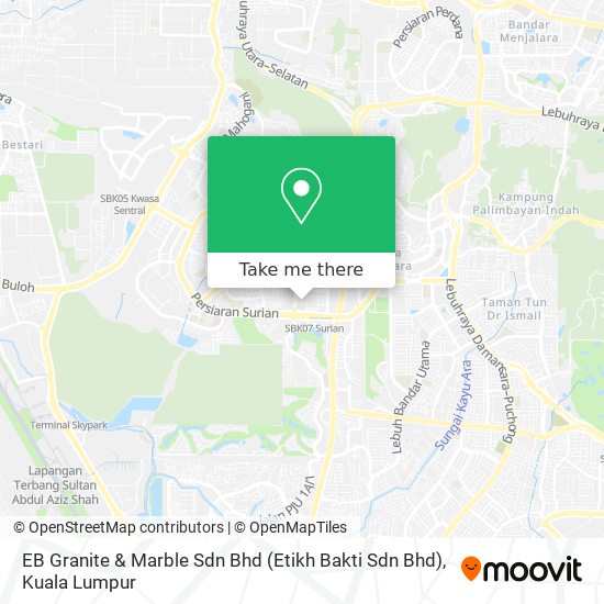 Peta EB Granite & Marble Sdn Bhd (Etikh Bakti Sdn Bhd)