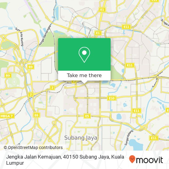 Peta Jengka Jalan Kemajuan, 40150 Subang Jaya