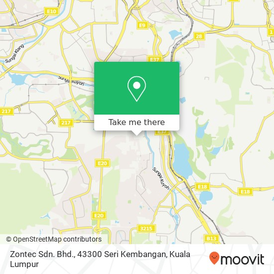 Zontec Sdn. Bhd., 43300 Seri Kembangan map