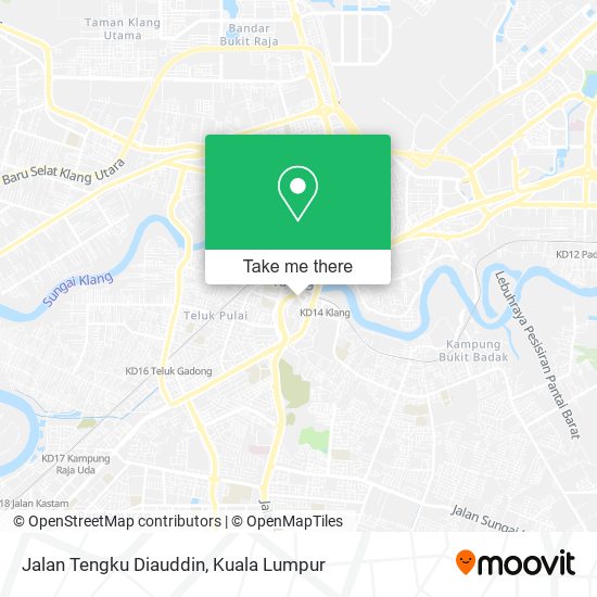 Jalan Tengku Diauddin map