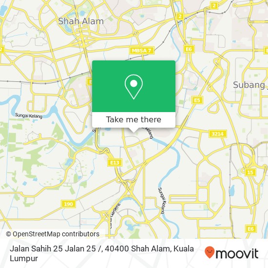 Jalan Sahih 25 Jalan 25 /, 40400 Shah Alam map