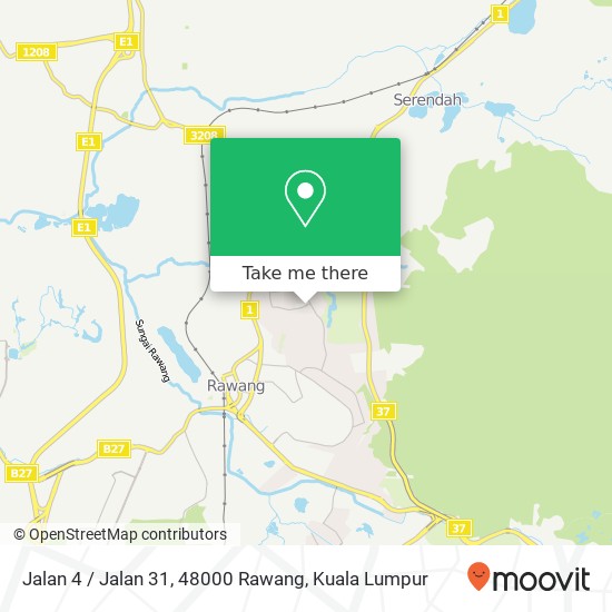 Peta Jalan 4 / Jalan 31, 48000 Rawang