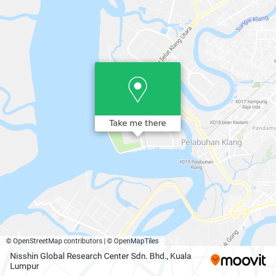 Nisshin Global Research Center Sdn. Bhd. map