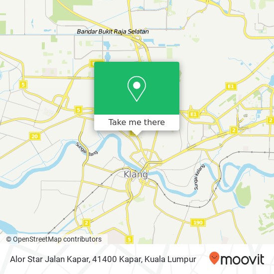 Peta Alor Star Jalan Kapar, 41400 Kapar