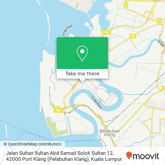 Jalan Sultan Sultan Abd Samad Solok Sultan 12, 42000 Port Klang (Pelabuhan Klang) map