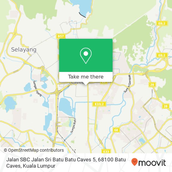 Jalan SBC Jalan Sri Batu Batu Caves 5, 68100 Batu Caves map