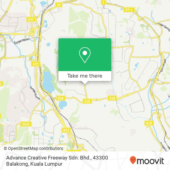 Peta Advance Creative Freeway Sdn. Bhd., 43300 Balakong