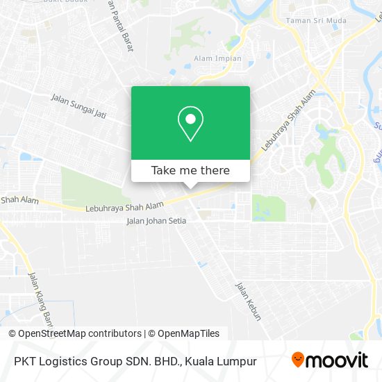 PKT Logistics Group SDN. BHD. map