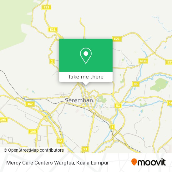 Mercy Care Centers Wargtua map