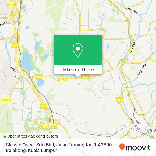 Classic Oscar Sdn Bhd, Jalan Taming Kiri 1 43300 Balakong map