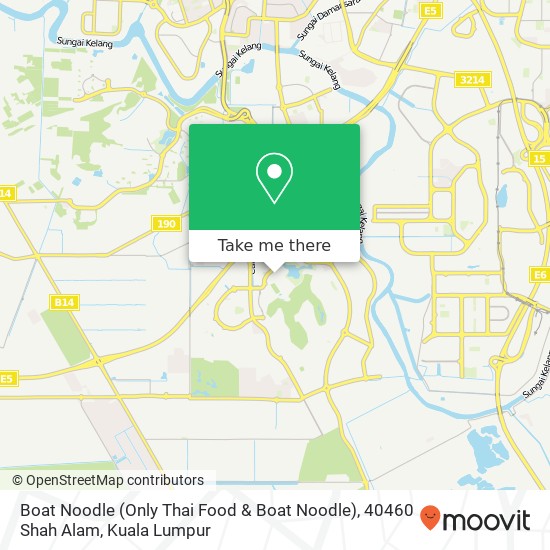 Boat Noodle (Only Thai Food & Boat Noodle), 40460 Shah Alam map