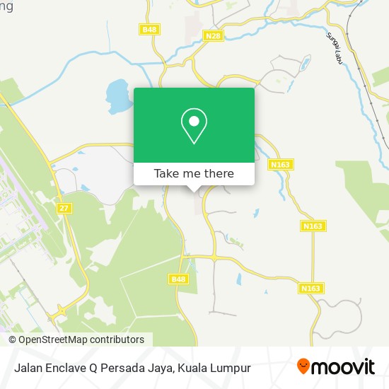 Peta Jalan Enclave Q Persada Jaya