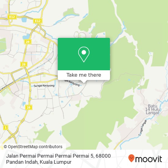Jalan Permai Permai Permai Permai 5, 68000 Pandan Indah map