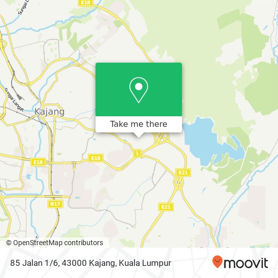 Peta 85 Jalan 1/6, 43000 Kajang