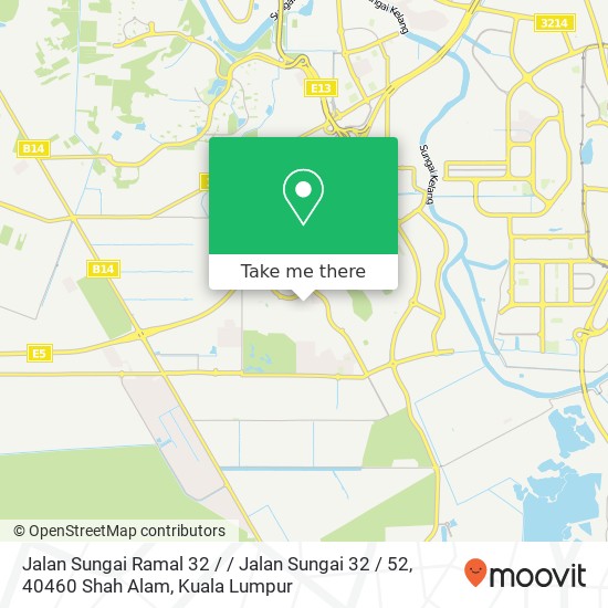 Peta Jalan Sungai Ramal 32 / / Jalan Sungai 32 / 52, 40460 Shah Alam