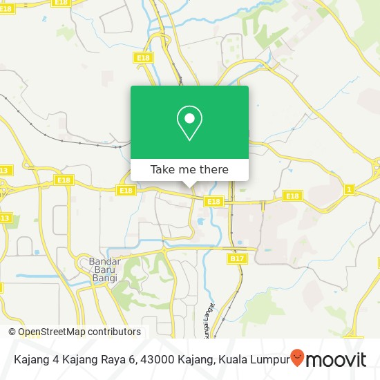 Kajang 4 Kajang Raya 6, 43000 Kajang map