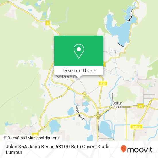 Jalan 35A Jalan Besar, 68100 Batu Caves map