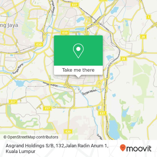 Asgrand Holdings S / B, 132,Jalan Radin Anum 1 map