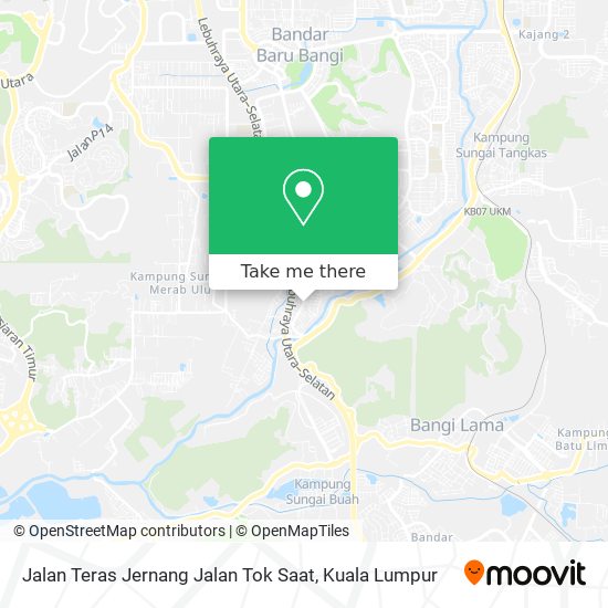 Peta Jalan Teras Jernang Jalan Tok Saat