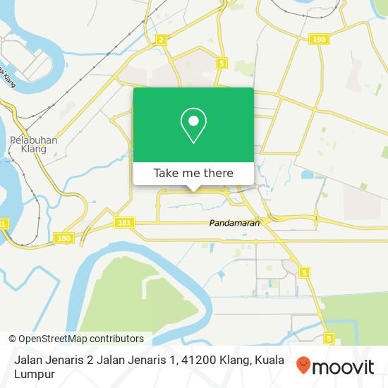 Jalan Jenaris 2 Jalan Jenaris 1, 41200 Klang map