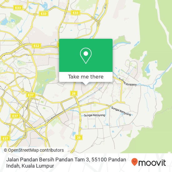 Jalan Pandan Bersih Pandan Tam 3, 55100 Pandan Indah map