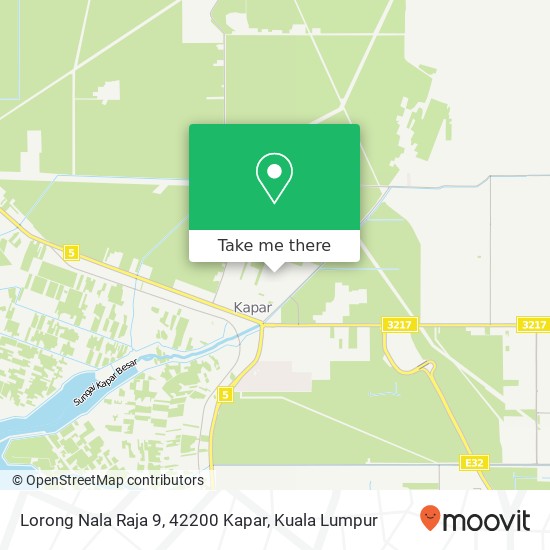 Peta Lorong Nala Raja 9, 42200 Kapar